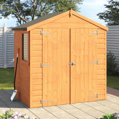 Bute Shiplap 4ft x 6ft Double Door Apex Shed w/ Window - SGP Garden Ltd