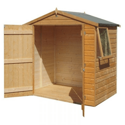 Bute Shiplap 4ft x 6ft Double Door Apex Shed w/ Window - SGP Garden Ltd
