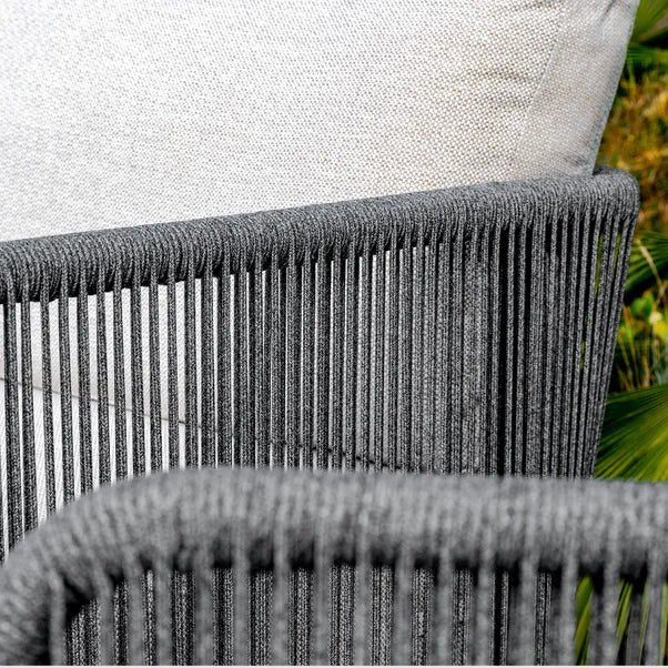 BUXTON - Rope Weave 2 Seater Sofa Set with Piller Coffee Table and 2 Stools - SGP Garden Ltd