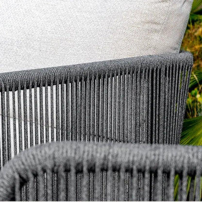 BUXTON - Rope Weave 2 Seater Sofa Set with Piller Coffee Table and 2 Stools - SGP Garden Ltd