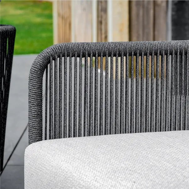 BUXTON - Rope Weave 2 Seater Sofa Set with Piller Coffee Table and 2 Stools - SGP Garden Ltd