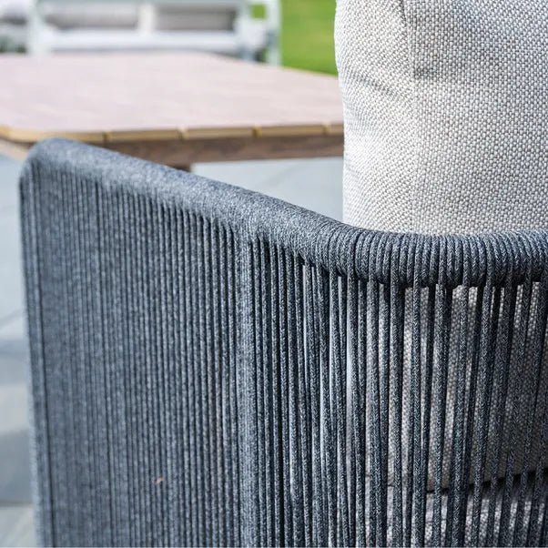 BUXTON - Rope Weave Corner Set with High Table and 2 Stools - SGP Garden Ltd
