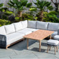 BUXTON - Rope Weave Corner Set with High Table and 2 Stools - SGP Garden Ltd
