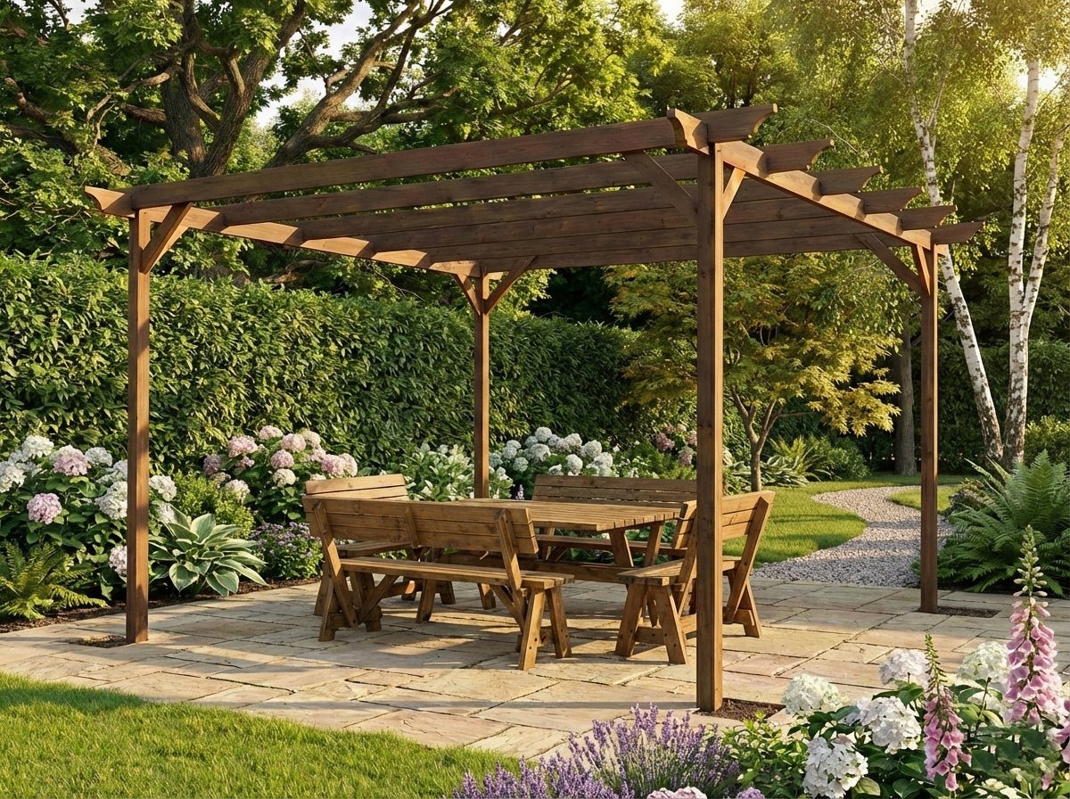 Champion Wooden Garden Pergola Kit - SGP Garden Ltd