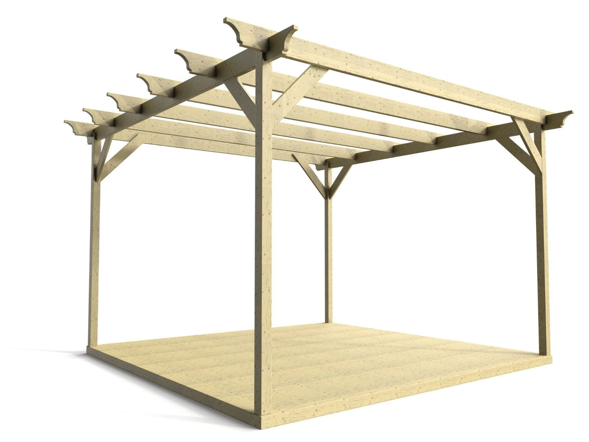 Champion Wooden Pergola and Decking Kit - SGP Garden Ltd