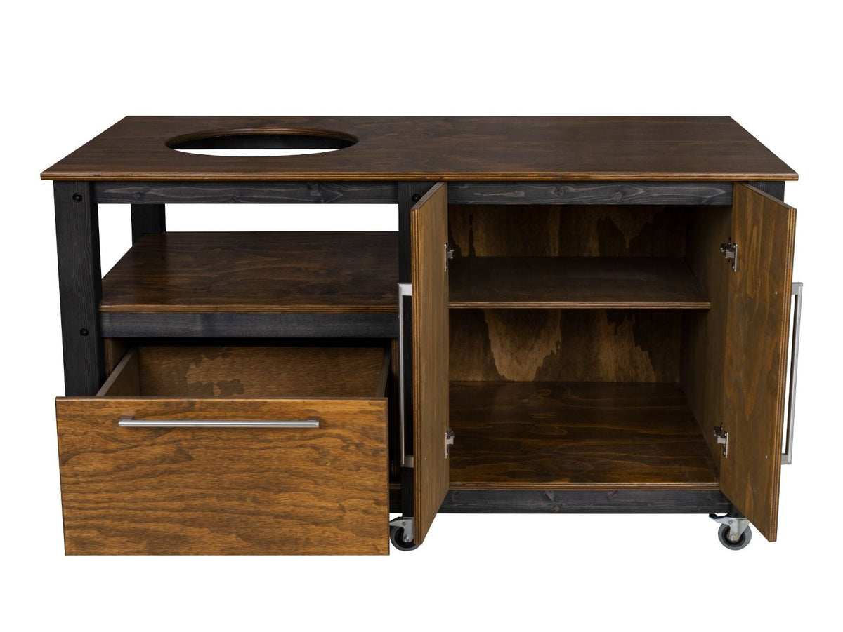 "Chef's Mate" BBQ Grill Table, Kitchen space for all ceramic kamado cookers - SGP Garden Ltd