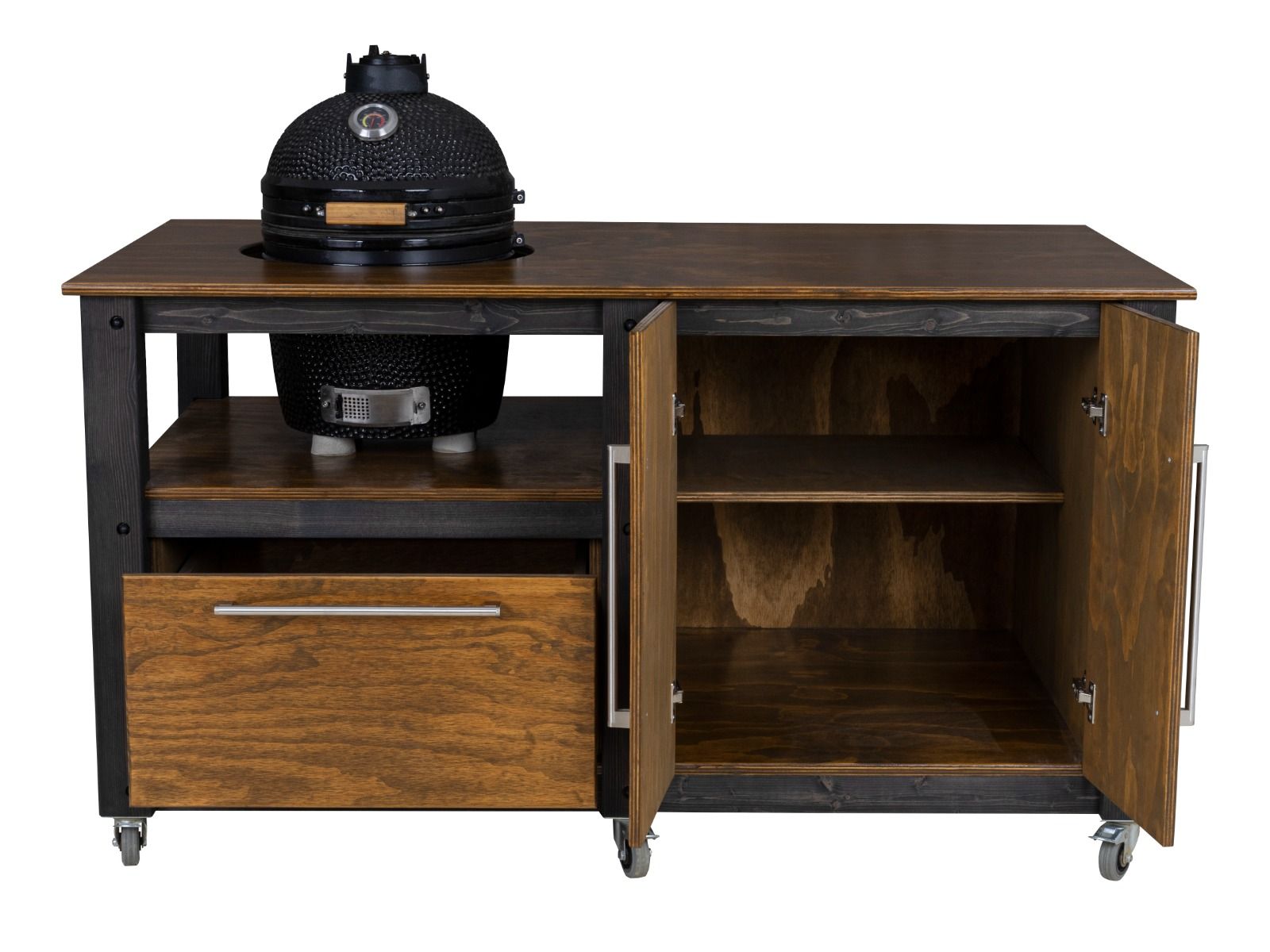"Chef's Mate" BBQ Grill Table, Kitchen space for all ceramic kamado cookers - SGP Garden Ltd