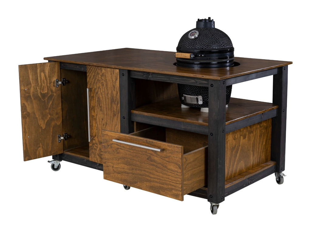 "Chef's Mate" BBQ Grill Table, Kitchen space for all ceramic kamado cookers - SGP Garden Ltd