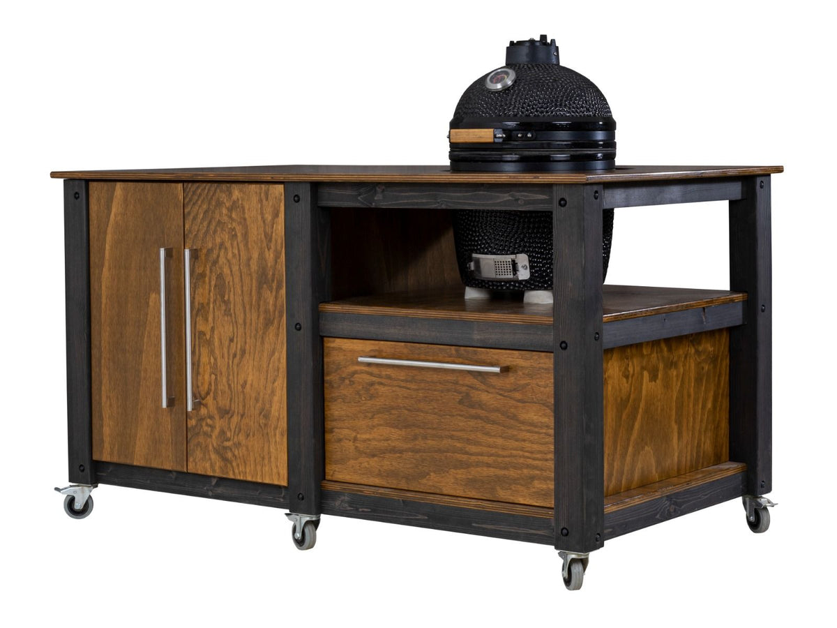 "Chef's Mate" BBQ Grill Table, Kitchen space for all ceramic kamado cookers - SGP Garden Ltd