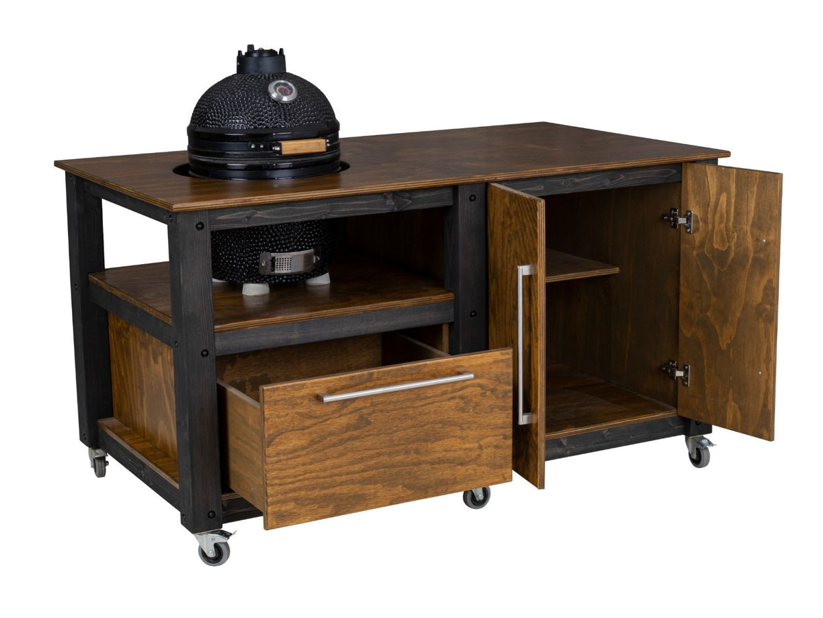 "Chef's Mate" BBQ Grill Table, Kitchen space for all ceramic kamado cookers - SGP Garden Ltd