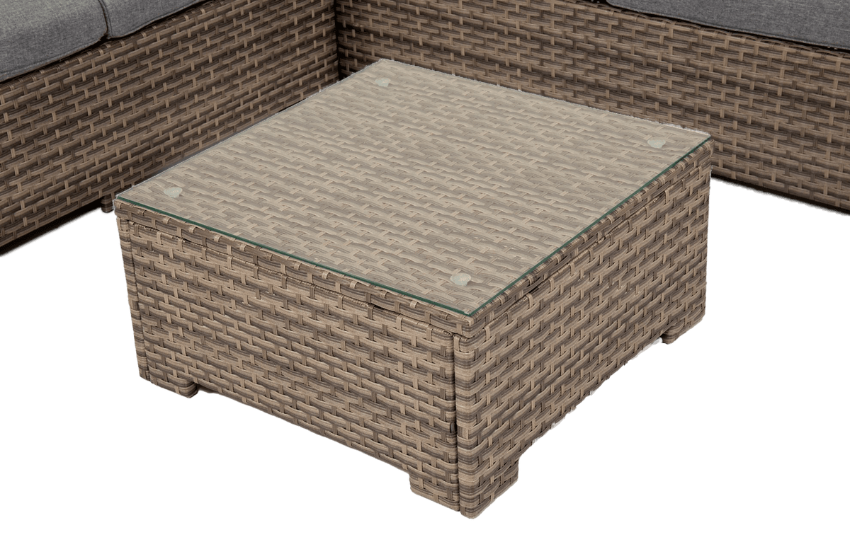 Chesterton Grey 5 Seater Corner Rattan Garden Sofa Lounge Set, Cover and Cushion Box Bundle - SGP Garden Ltd