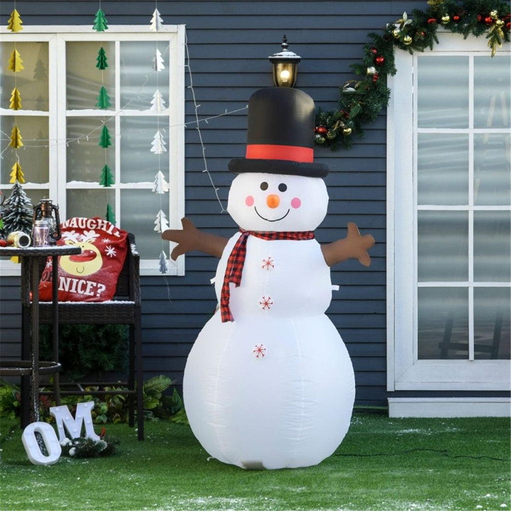 Christmas Inflatable Snowman Greeting 100W x 80D x 182H cm - SGP Garden Ltd