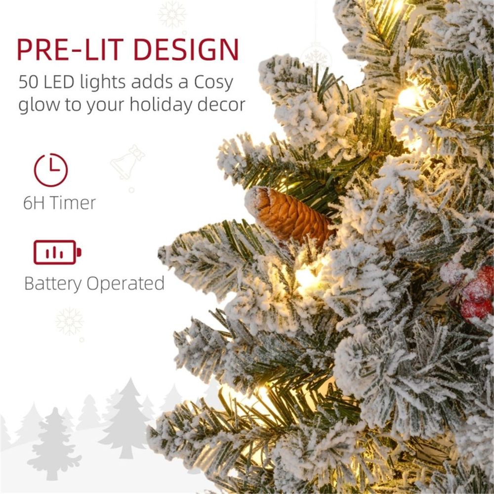 Christmas Wreath Green Warm White with 50 warm white LED lights - SGP Garden Ltd