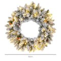 Christmas Wreath Green Warm White with 50 warm white LED lights - SGP Garden Ltd