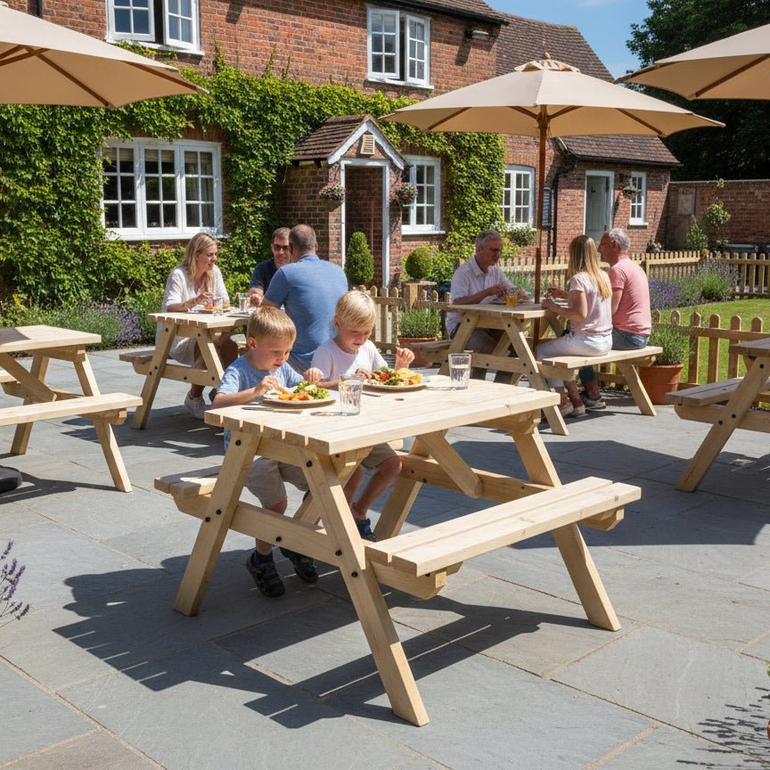 Classic Pub Style Picnic Bench and Table - SGP Garden Ltd