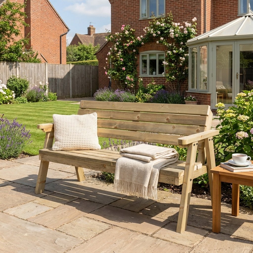 Consilium Garden Fence Bench With Backrest - SGP Garden Ltd