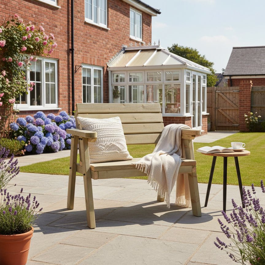 Consilium Garden Fence Bench With Backrest - SGP Garden Ltd