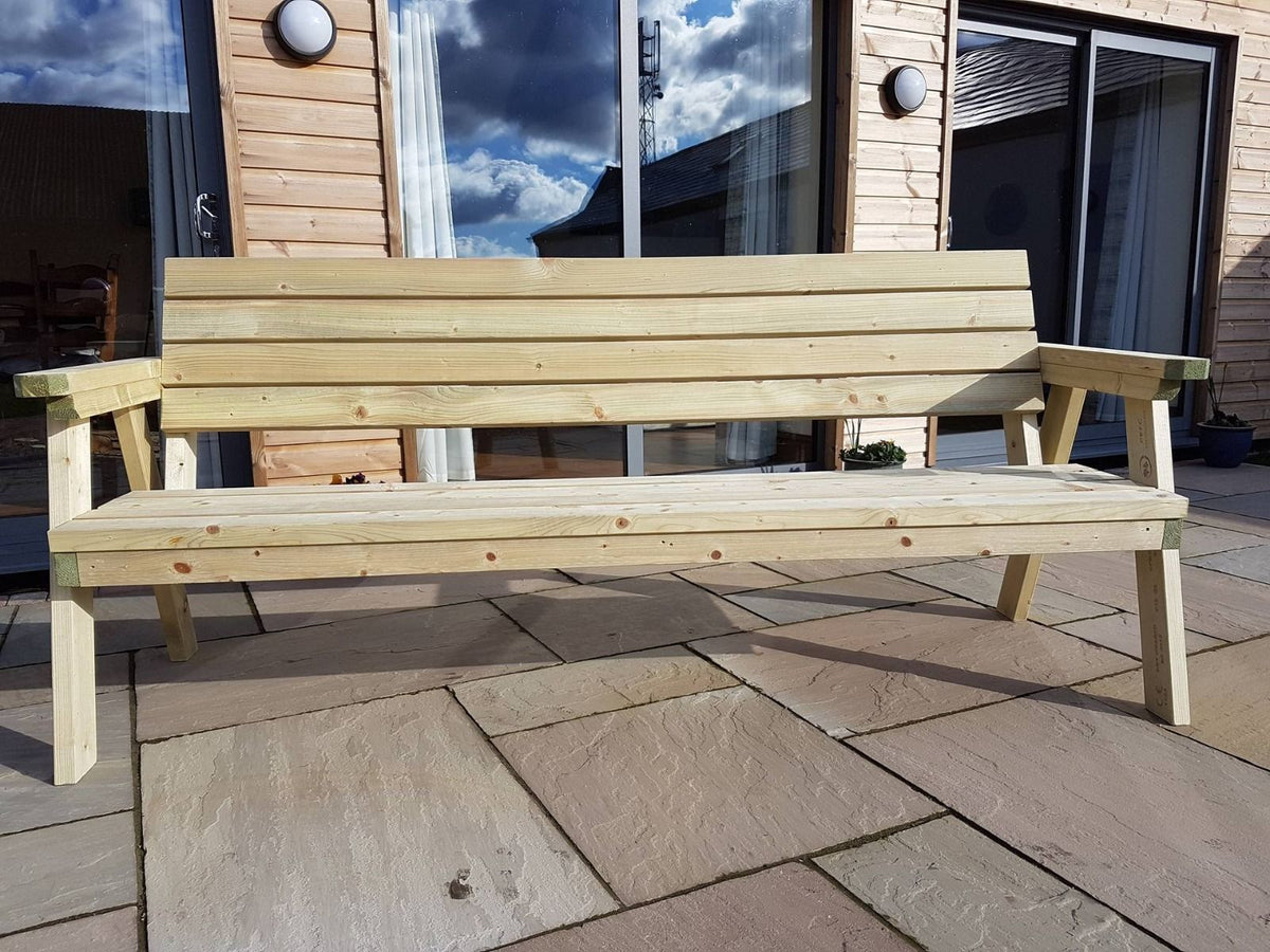 Consilium Garden Fence Bench With Backrest - SGP Garden Ltd