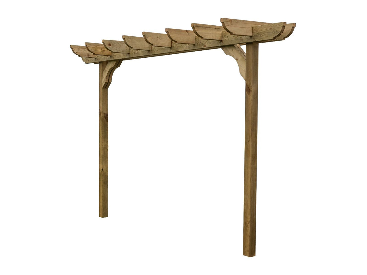 Corbel Double Beam Pergola, Plant Climbing Arbour - Sculpted brace - SGP Garden Ltd