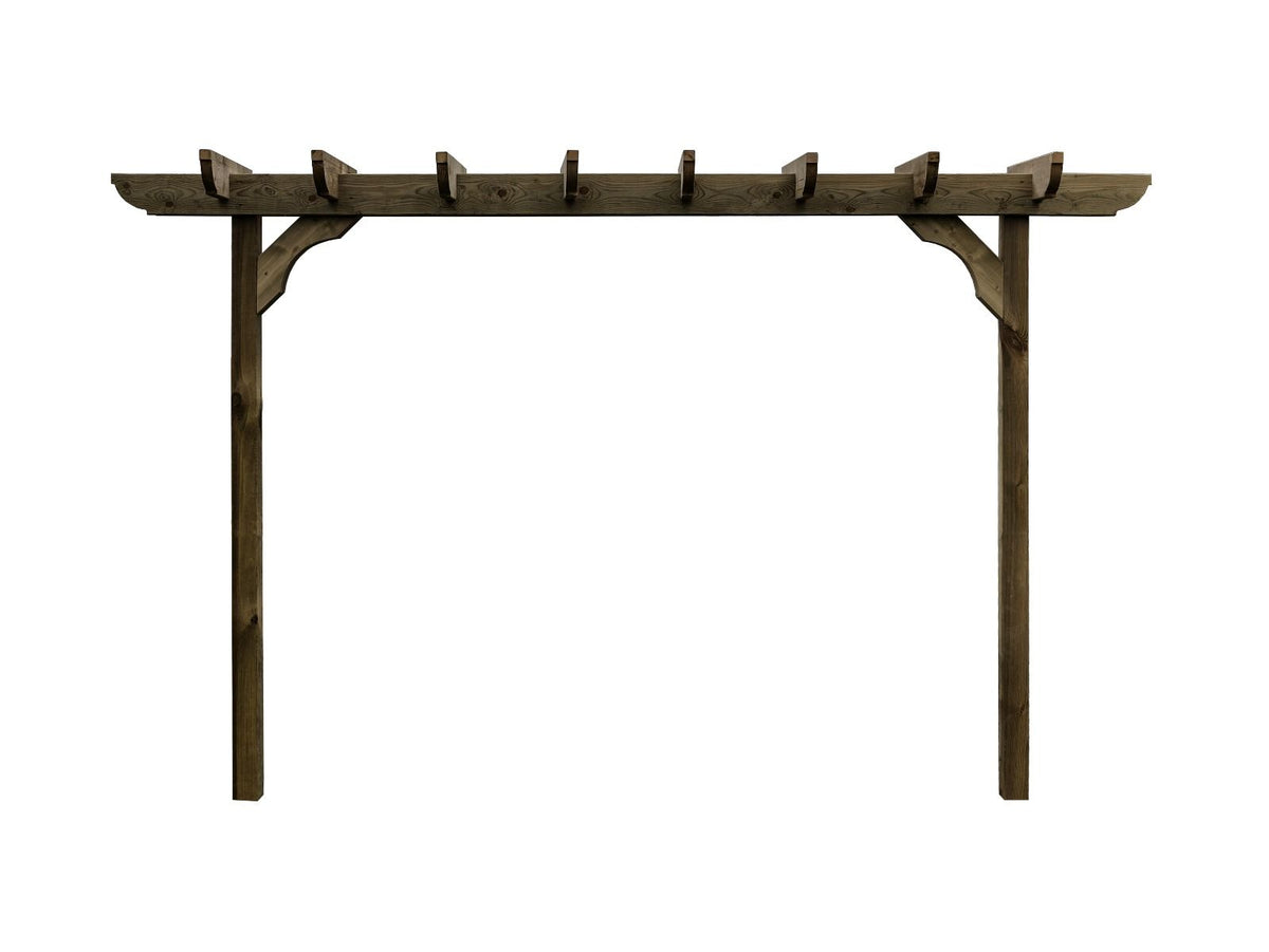 Corbel Double Beam Pergola, Plant Climbing Arbour - Sculpted brace - SGP Garden Ltd