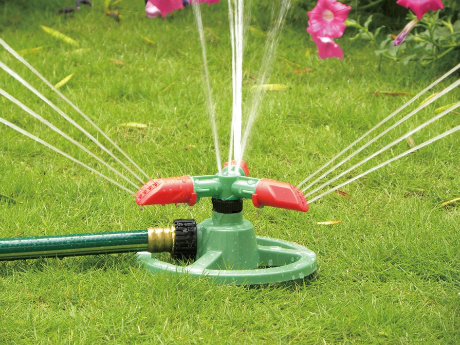 Cost Wise 3-Arm Revolving Sprinkler Outdoor Watering Kit Outdoor Hose Accessory - SGP Garden Ltd
