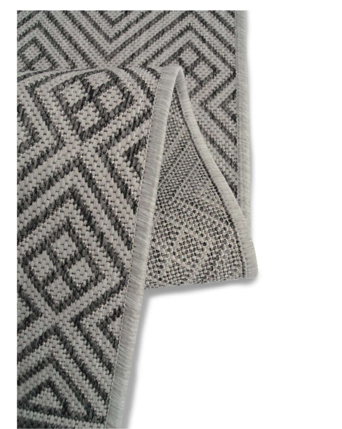 County Geo Grey Indoor/Outdoor Rug | 11344A - SGP Garden Ltd