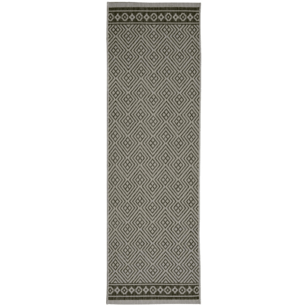 County Geo Grey Indoor/Outdoor Rug | 11344A - SGP Garden Ltd