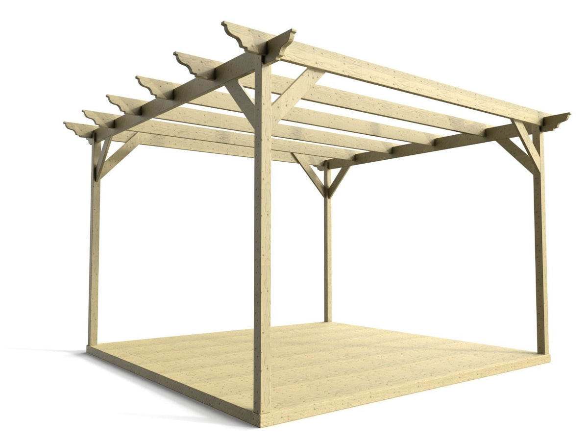 Dinasty Wooden Pergola and Decking Kit - SGP Garden Ltd