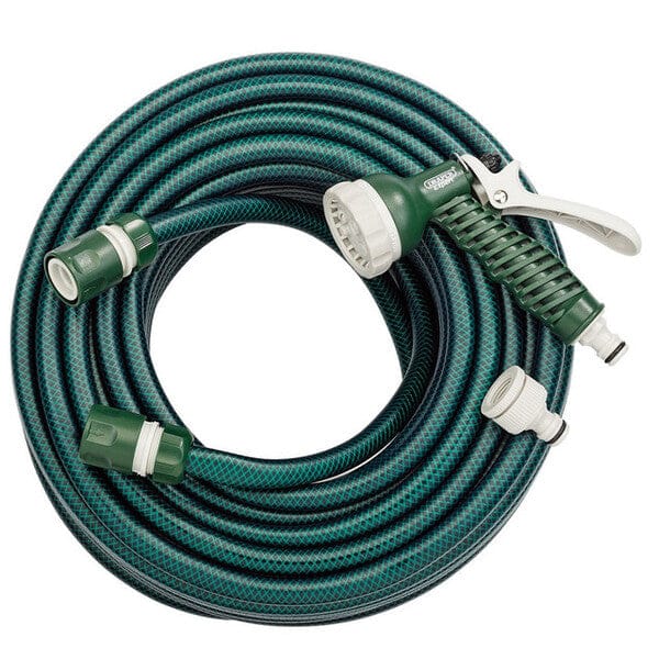 Draper Garden Hose And Spray Gun Kit - 12mm Bore x 30m - SGP Garden Ltd