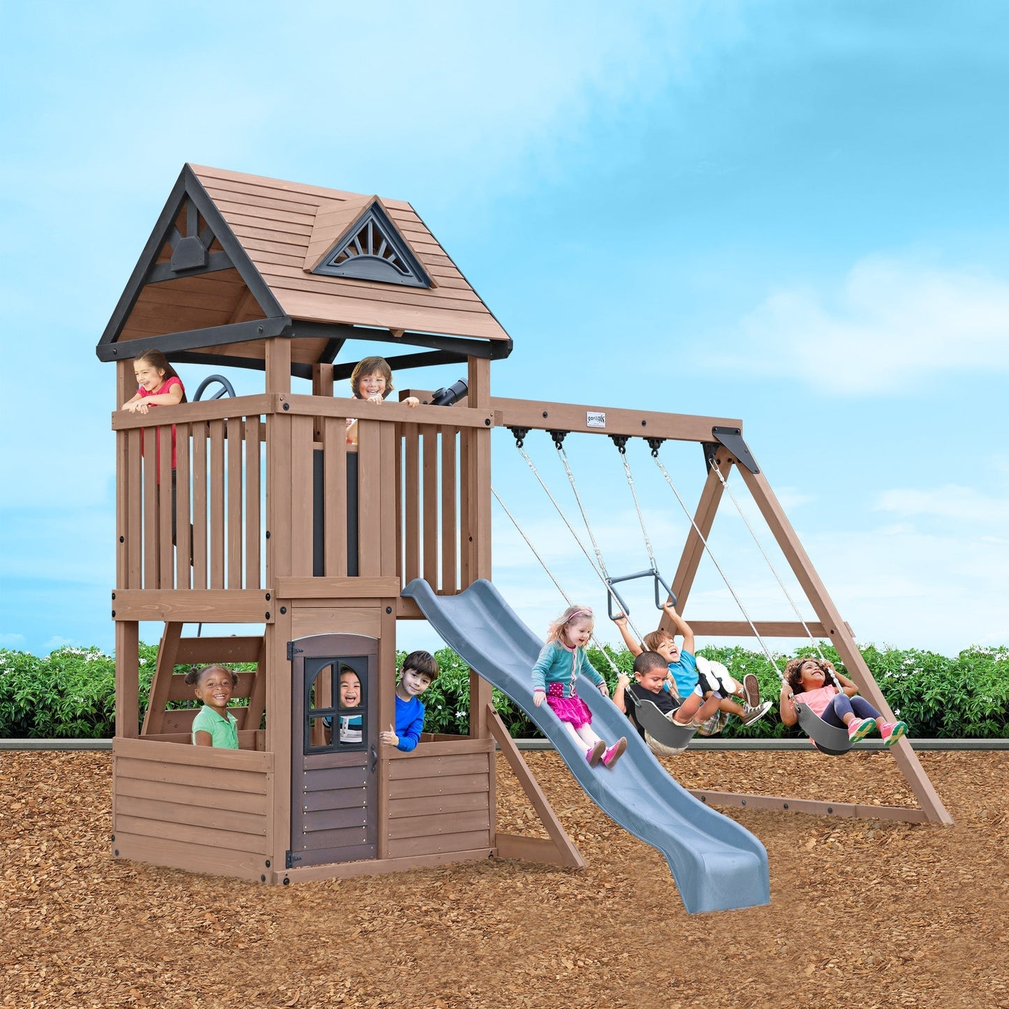 Driftwood Cove Wooden Climbing Frame - SGP Garden Ltd