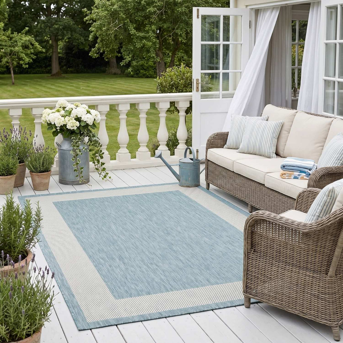 Ecology Outdoor Rug Aqua | 200AQ - SGP Garden Ltd