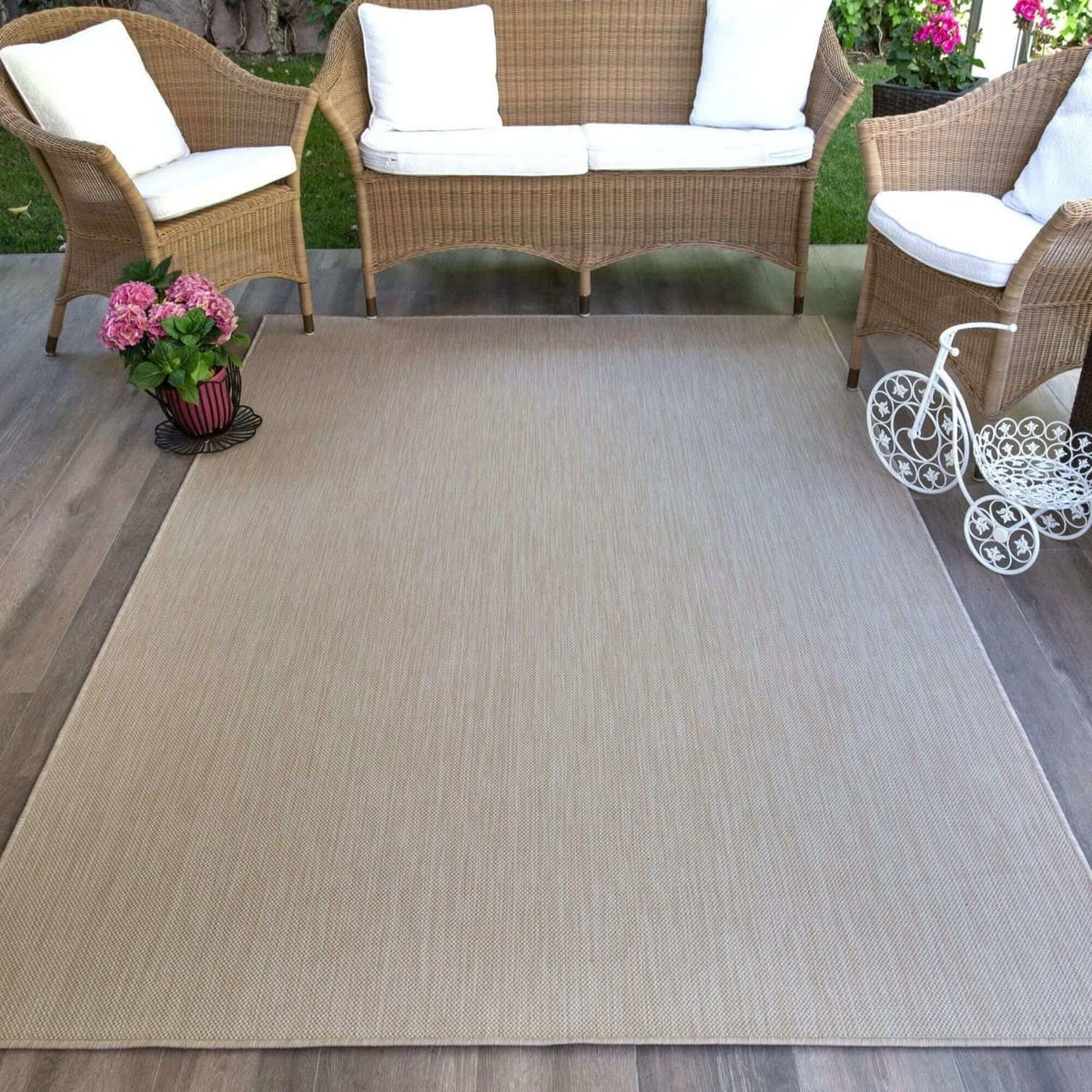 Ecology Outdoor Rug Beige | 500B - SGP Garden Ltd