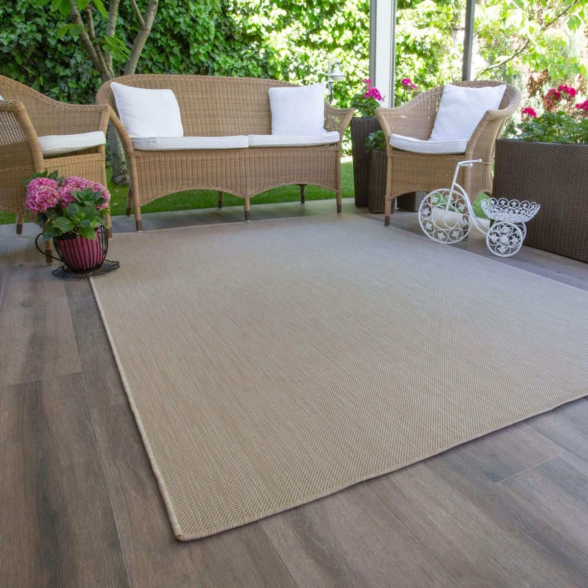 Ecology Outdoor Rug Beige | 500B - SGP Garden Ltd