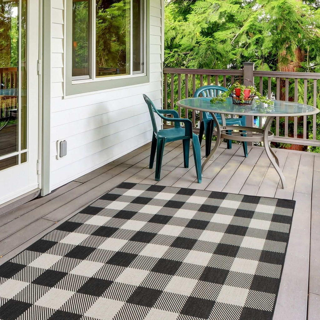 Ecology Outdoor Rug Black | 700BL - SGP Garden Ltd