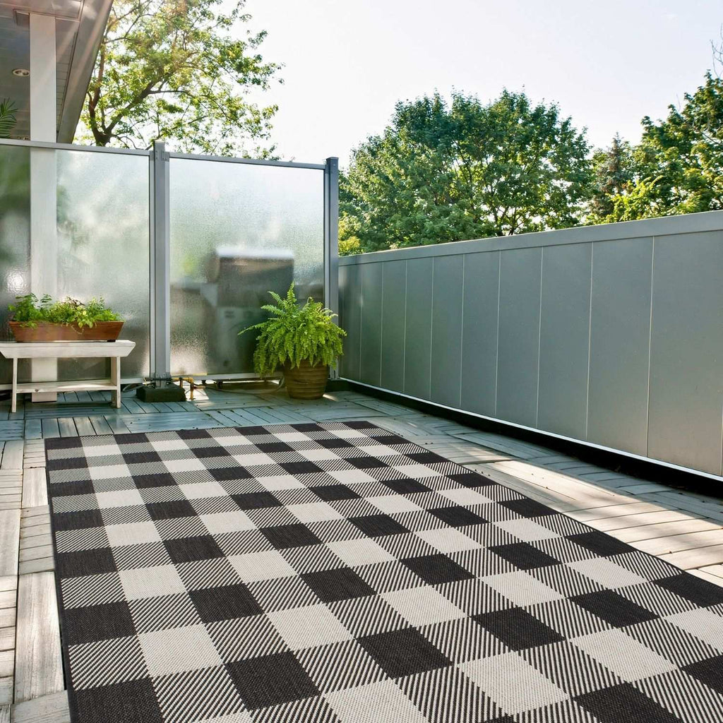 Ecology Outdoor Rug Black | 700BL - SGP Garden Ltd