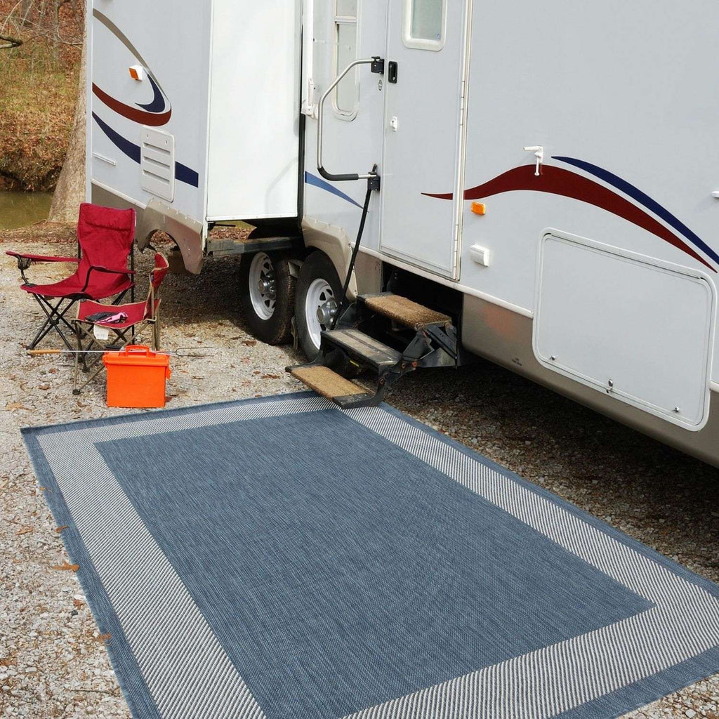 Ecology Outdoor Rug Blue | 200blu - SGP Garden Ltd