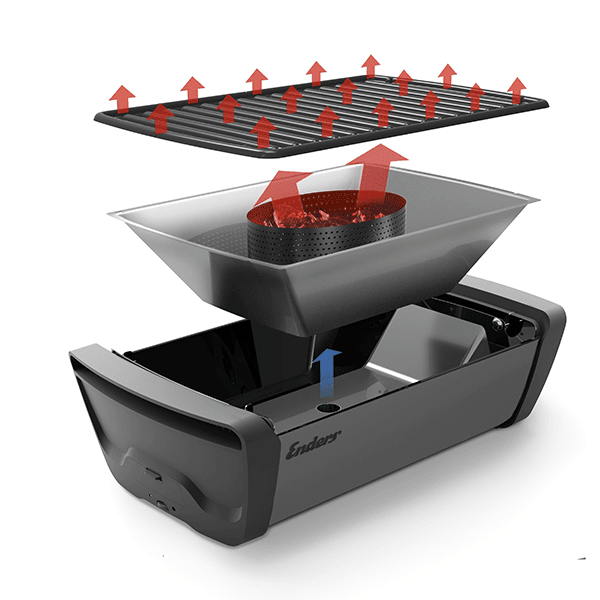 Enders® Aurora Grey Tabletop BBQ - SGP Garden Ltd