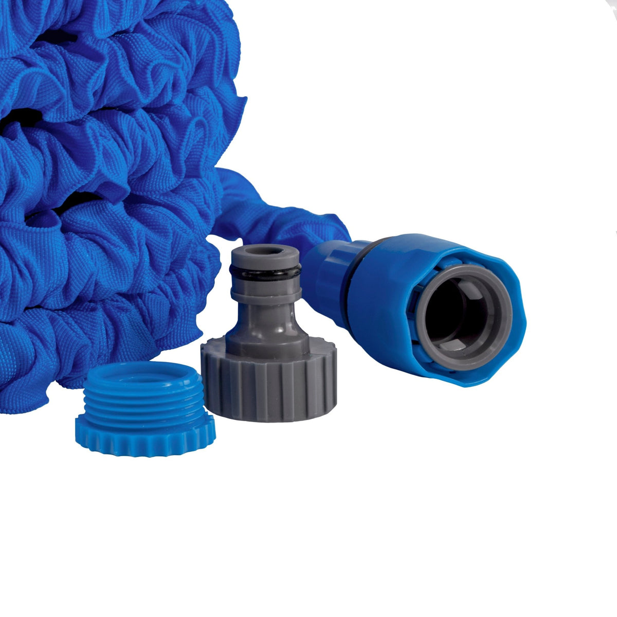 Expanding Trick Hose 10m - 30m Blue Outdoor Watering Kit Outdoor Hose Accessory - SGP Garden Ltd