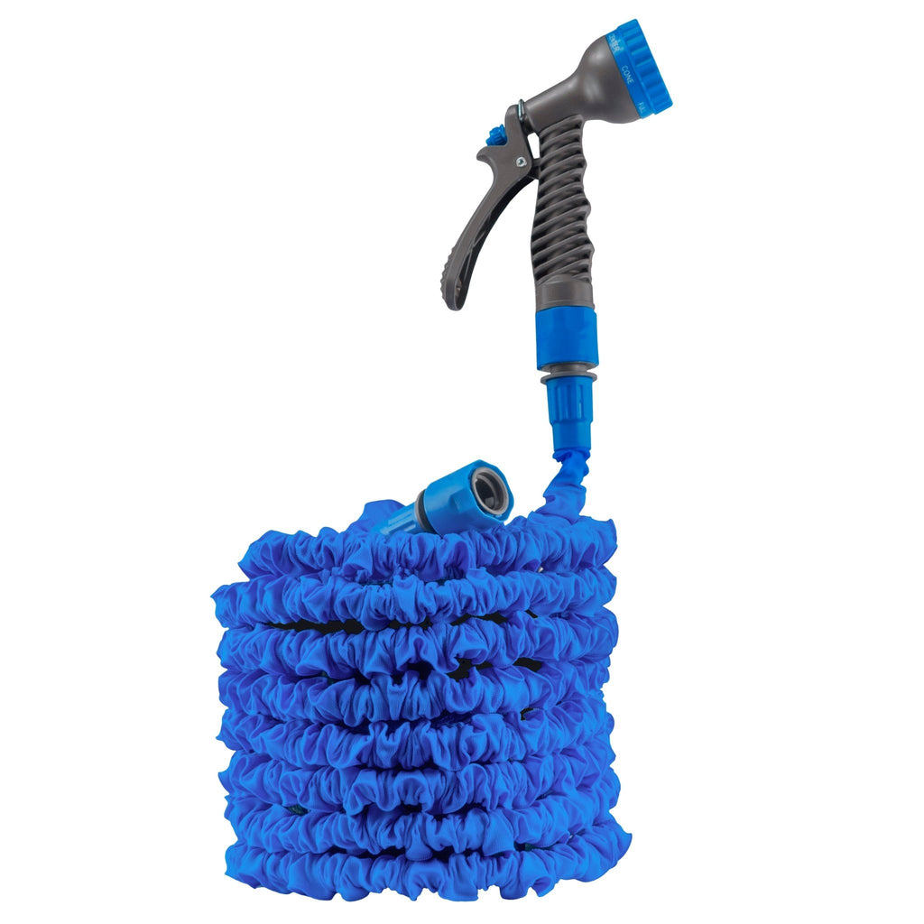 Expanding Trick Hose 15m - 45m Blue Outdoor Watering Kit Outdoor Hose Accessory - SGP Garden Ltd
