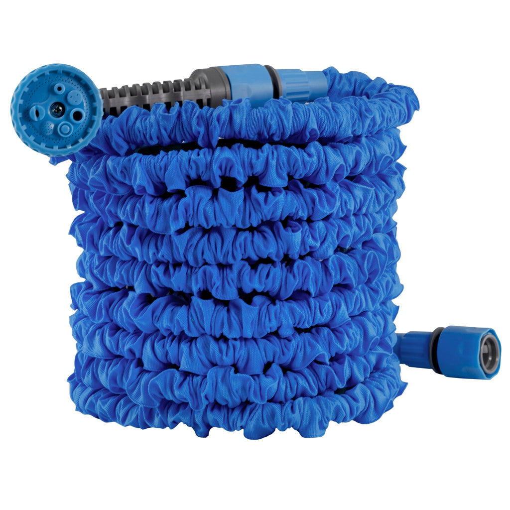 Expanding Trick Hose 15m - 45m Blue Outdoor Watering Kit Outdoor Hose Accessory - SGP Garden Ltd