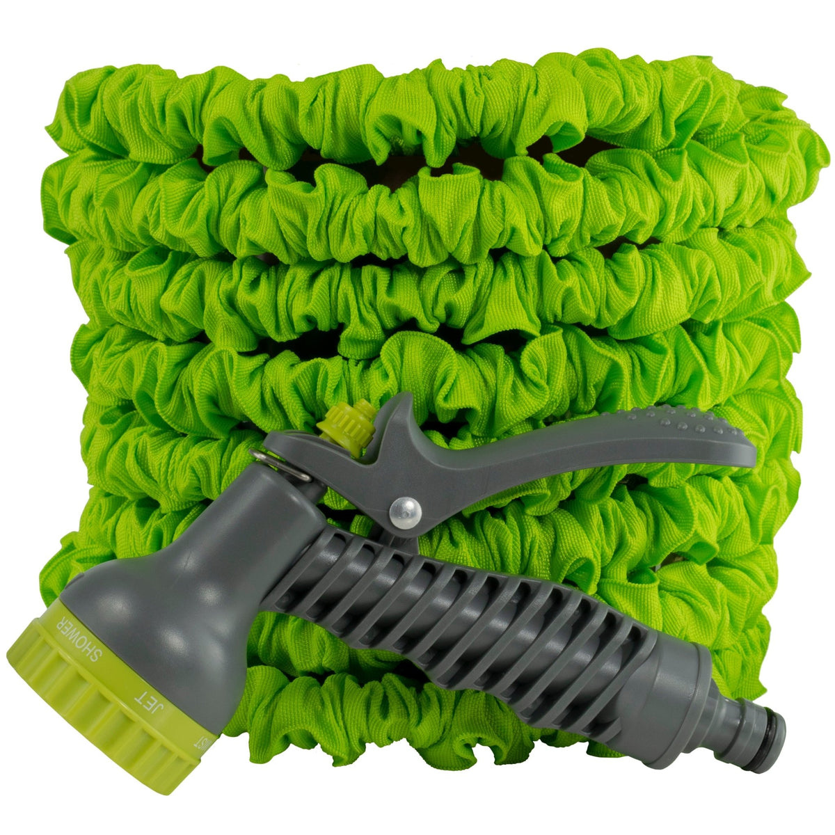 Expanding Trick Hose 15m - 45m Lime Outdoor Watering Kit Outdoor Hose Accessory - SGP Garden Ltd