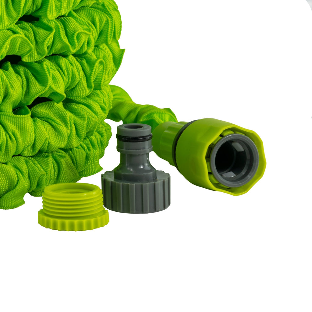 Expanding Trick Hose 15m - 45m Lime Outdoor Watering Kit Outdoor Hose Accessory - SGP Garden Ltd