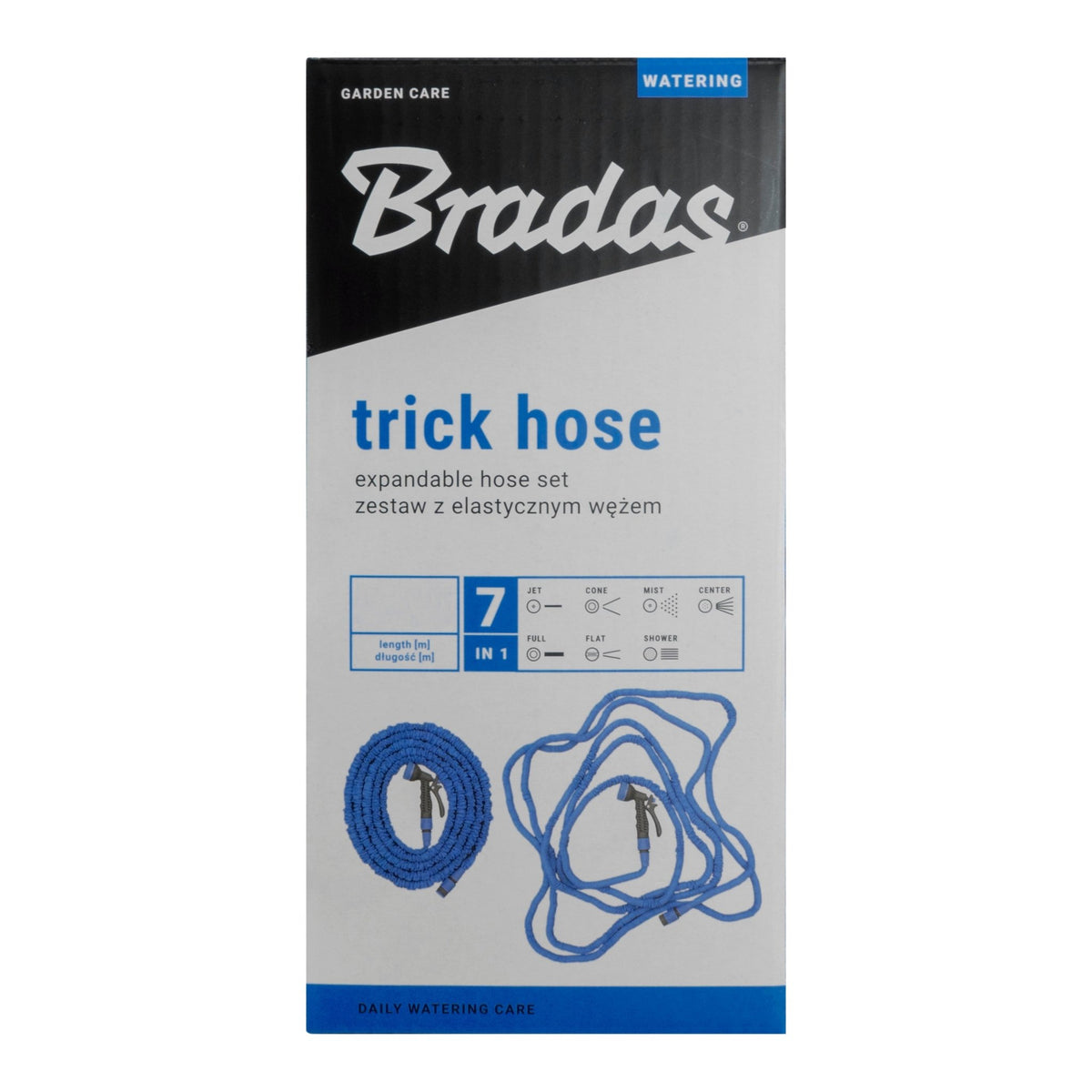 Expanding Trick Hose 5m - 15m Blue Outdoor Watering Kit Outdoor Hose Accessory - SGP Garden Ltd