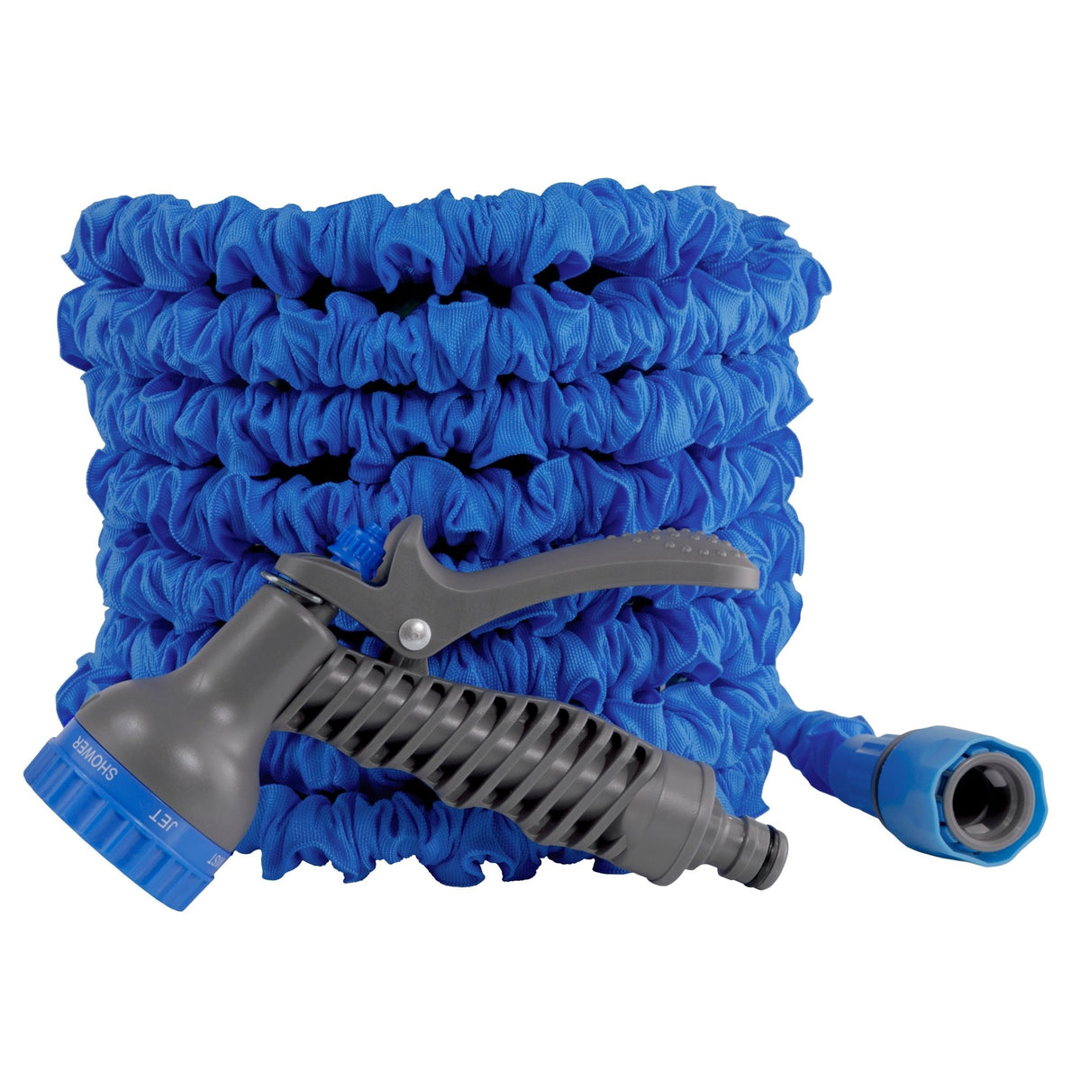 Expanding Trick Hose 5m - 15m Blue Outdoor Watering Kit Outdoor Hose Accessory - SGP Garden Ltd