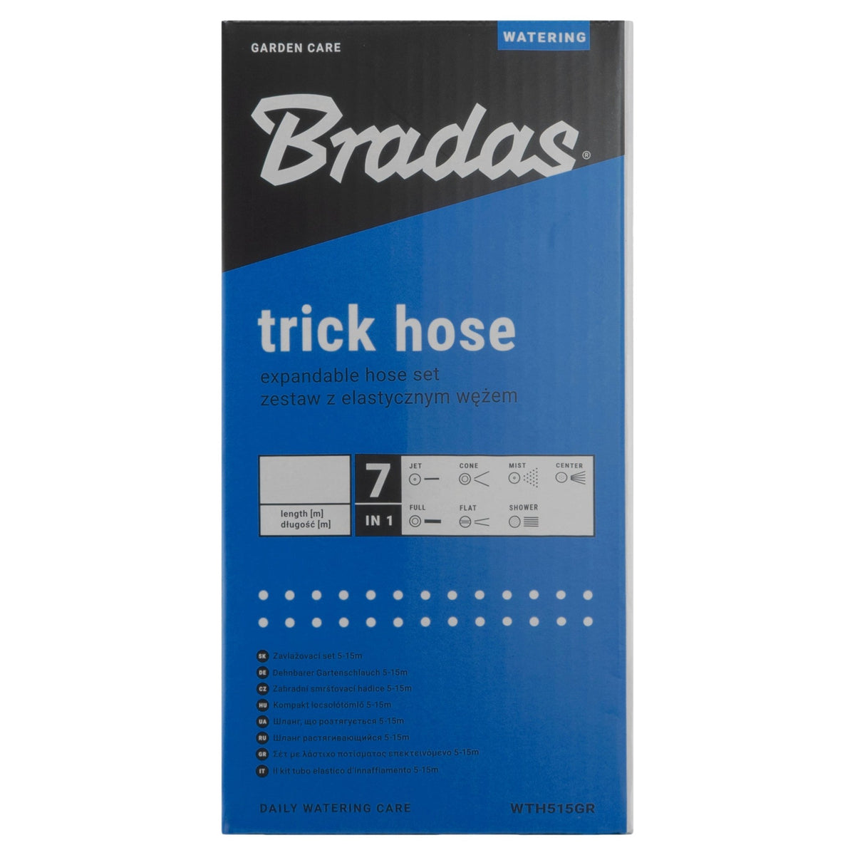 Expanding Trick Hose 5m - 15m Blue Outdoor Watering Kit Outdoor Hose Accessory - SGP Garden Ltd