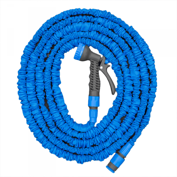 Expanding Trick Hose 5m - 15m Blue Outdoor Watering Kit Outdoor Hose Accessory - SGP Garden Ltd