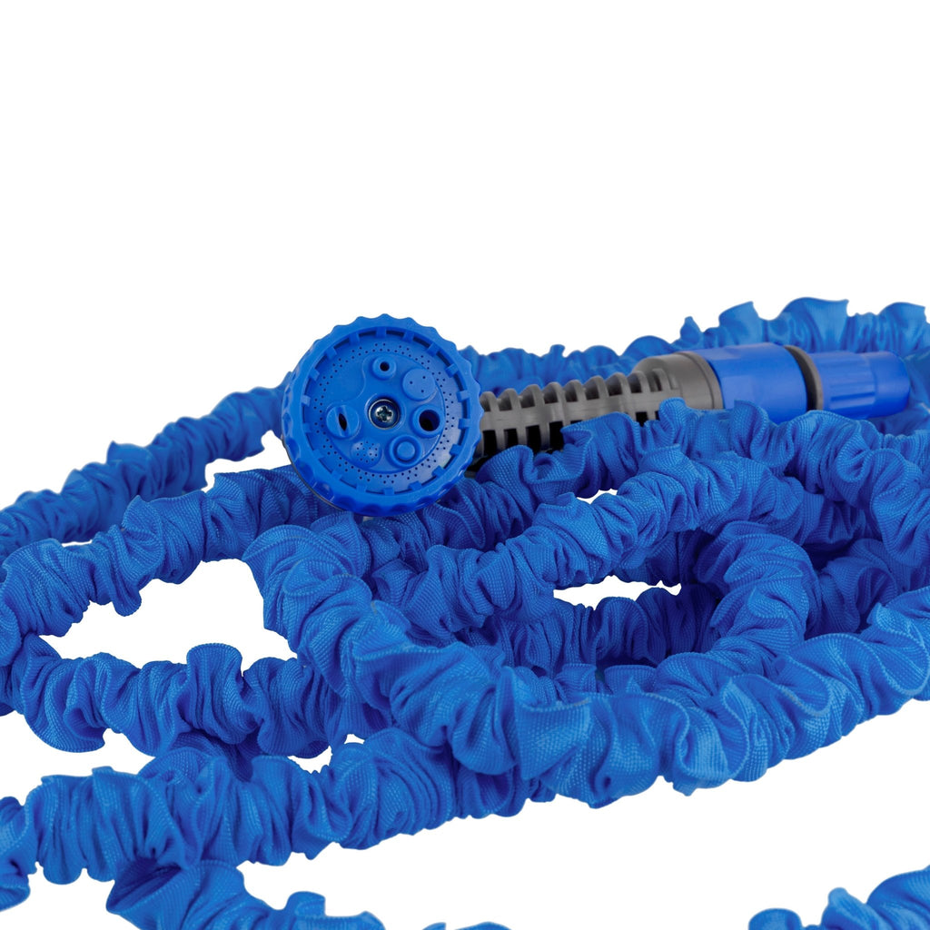 Expanding Trick Hose 5m - 15m Blue Outdoor Watering Kit Outdoor Hose Accessory - SGP Garden Ltd