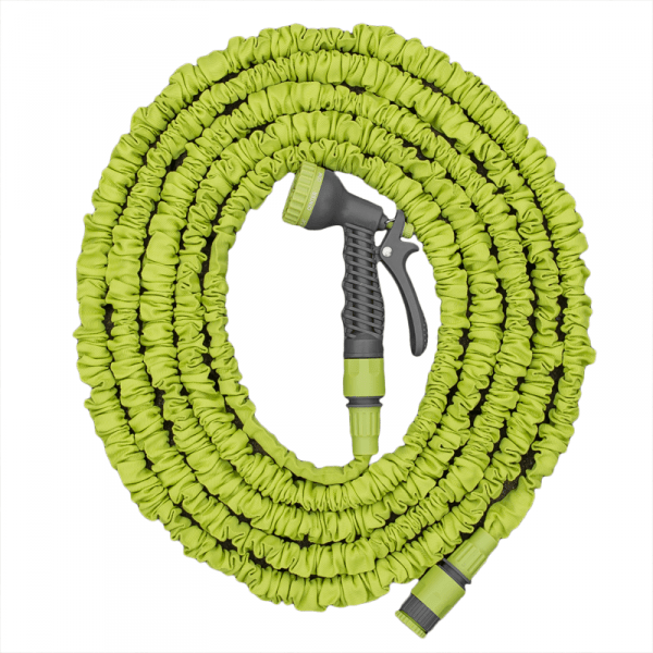 Expanding Trick Hose 5m - 15m Lime Outdoor Watering Kit Outdoor Hose Accessory - SGP Garden Ltd