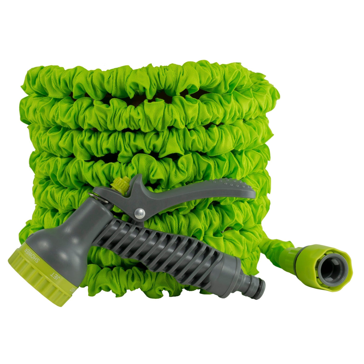 Expanding Trick Hose 5m - 15m Lime Outdoor Watering Kit Outdoor Hose Accessory - SGP Garden Ltd
