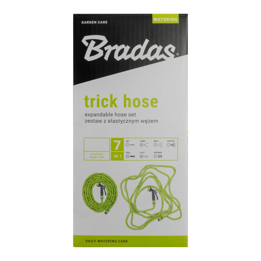 Expanding Trick Hose 5m - 15m Lime Outdoor Watering Kit Outdoor Hose Accessory - SGP Garden Ltd